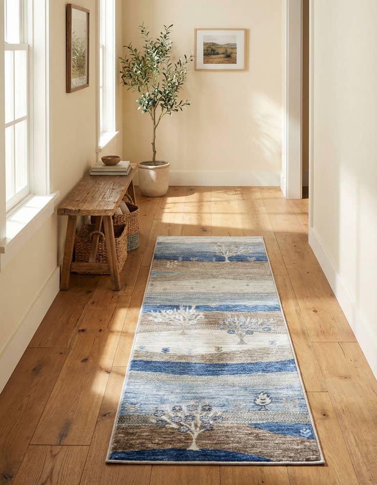 Detail image of 2' x 6' 1 Gabbeh Runner Rug