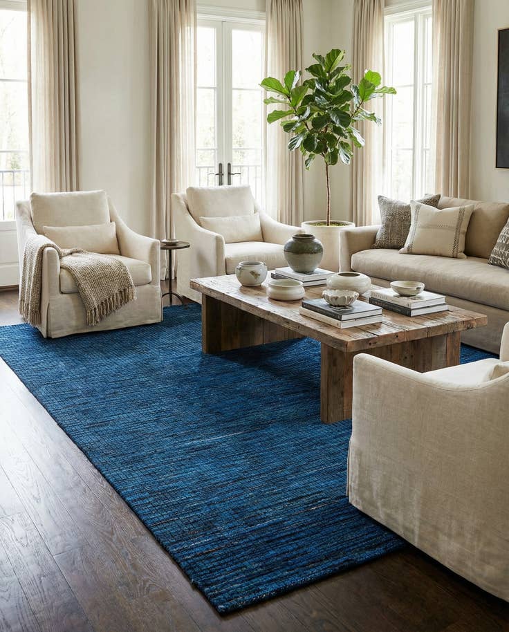 Detail image of 7' 9 x 9' 9 Hand Knotted Darya Wool Rug