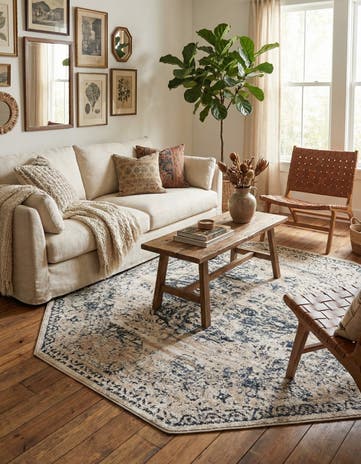5' 3 x 5' 3 Eliza Octagon Rug