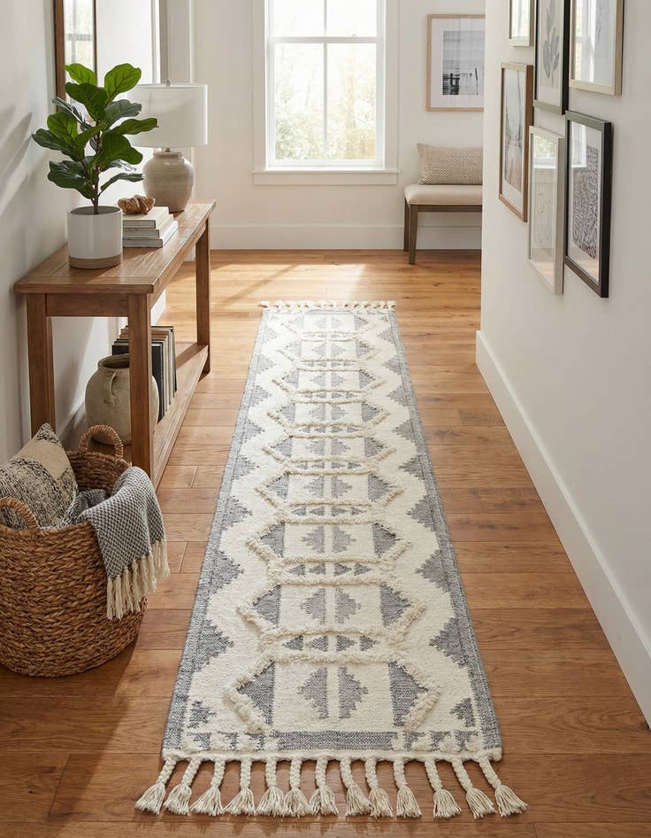 Detail image of 2' 7 x 13' 1  Hand Woven Arizona Wool Runner Rug