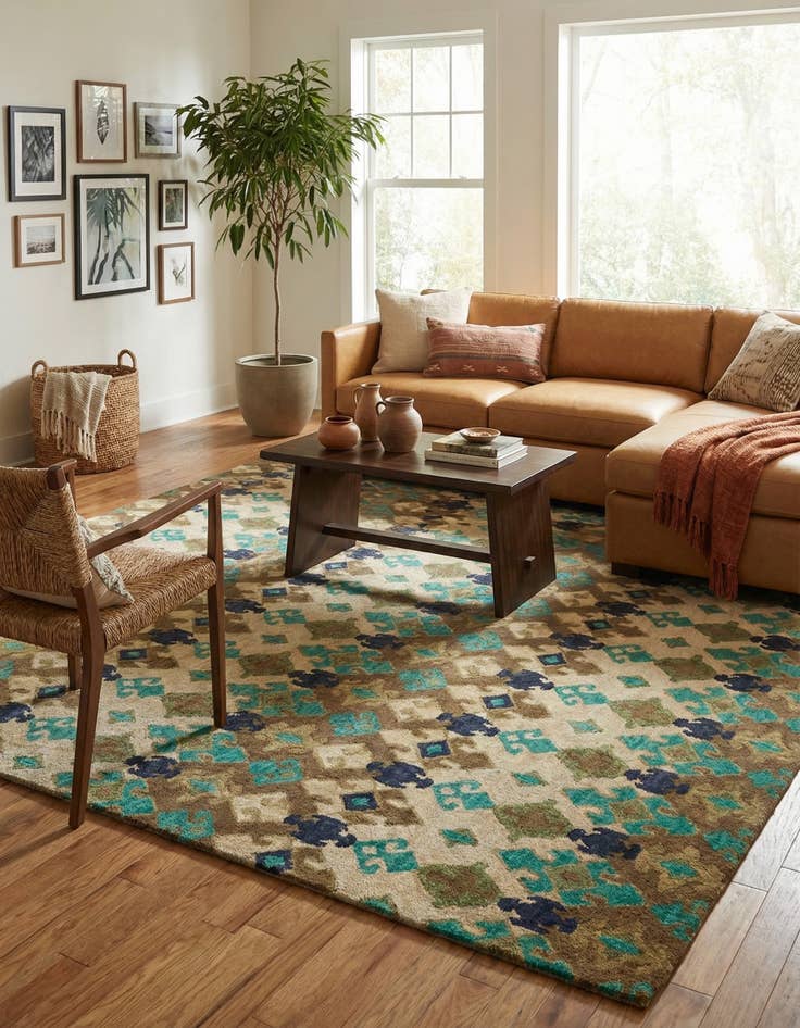 Detail image of  8' x 9' 10 Luna Wool Rug