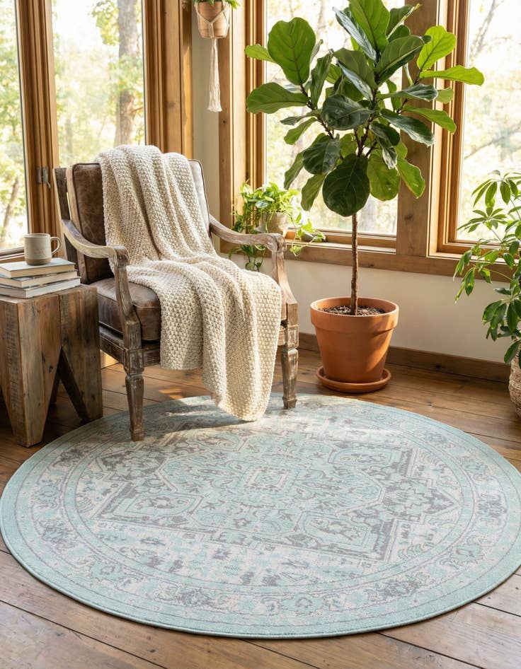 Detail image of  5' x 5' Whitney Round Rug