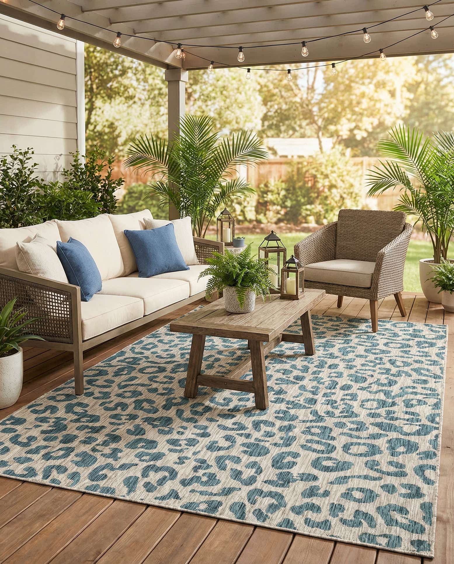 7' x 10' Easy-Clean Safari Indoor / Outdoor Rug