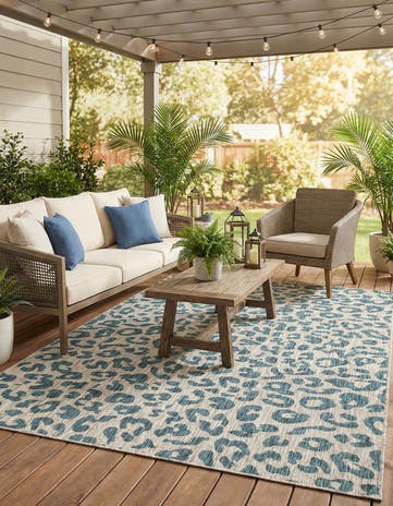 7' x 10' Easy-Clean Safari Indoor / Outdoor Rug
