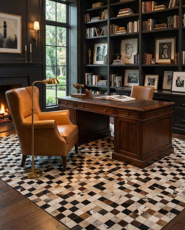 8' x 10' Cowhide - Patchwork Rug