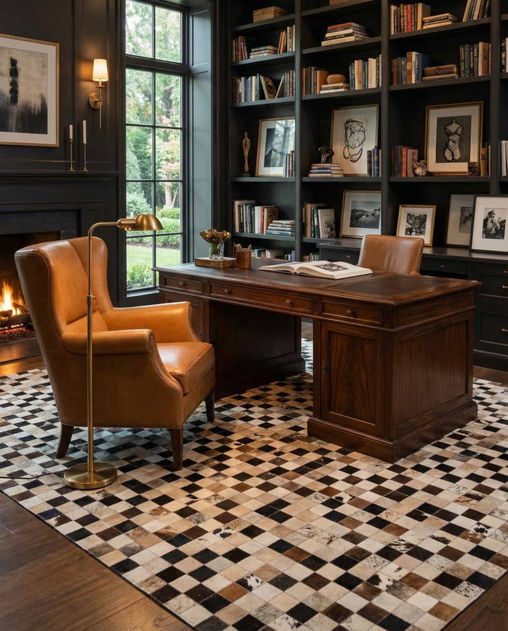 Detail image of 8' x 10' Cowhide - Patchwork Rug