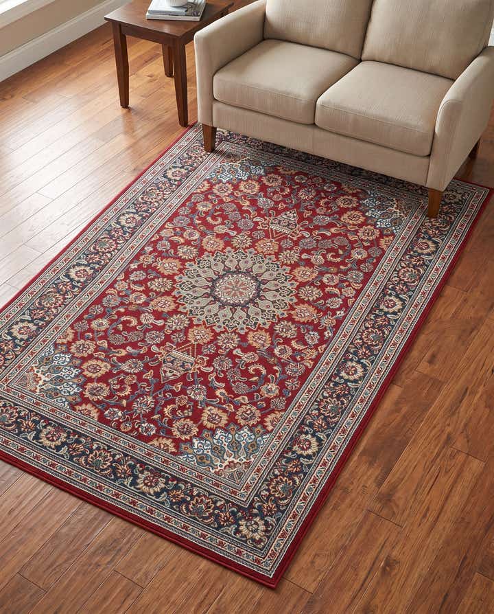 5' 3 x 8' Easy-Clean Traditional Indoor / Outdoor Rug