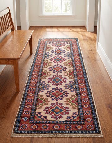 2' x 6' 4 Hand Knotted Kazak Runner Rug
