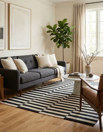 5' 8 x 7' 11 Hand Woven Kilim Modern Wool Rug