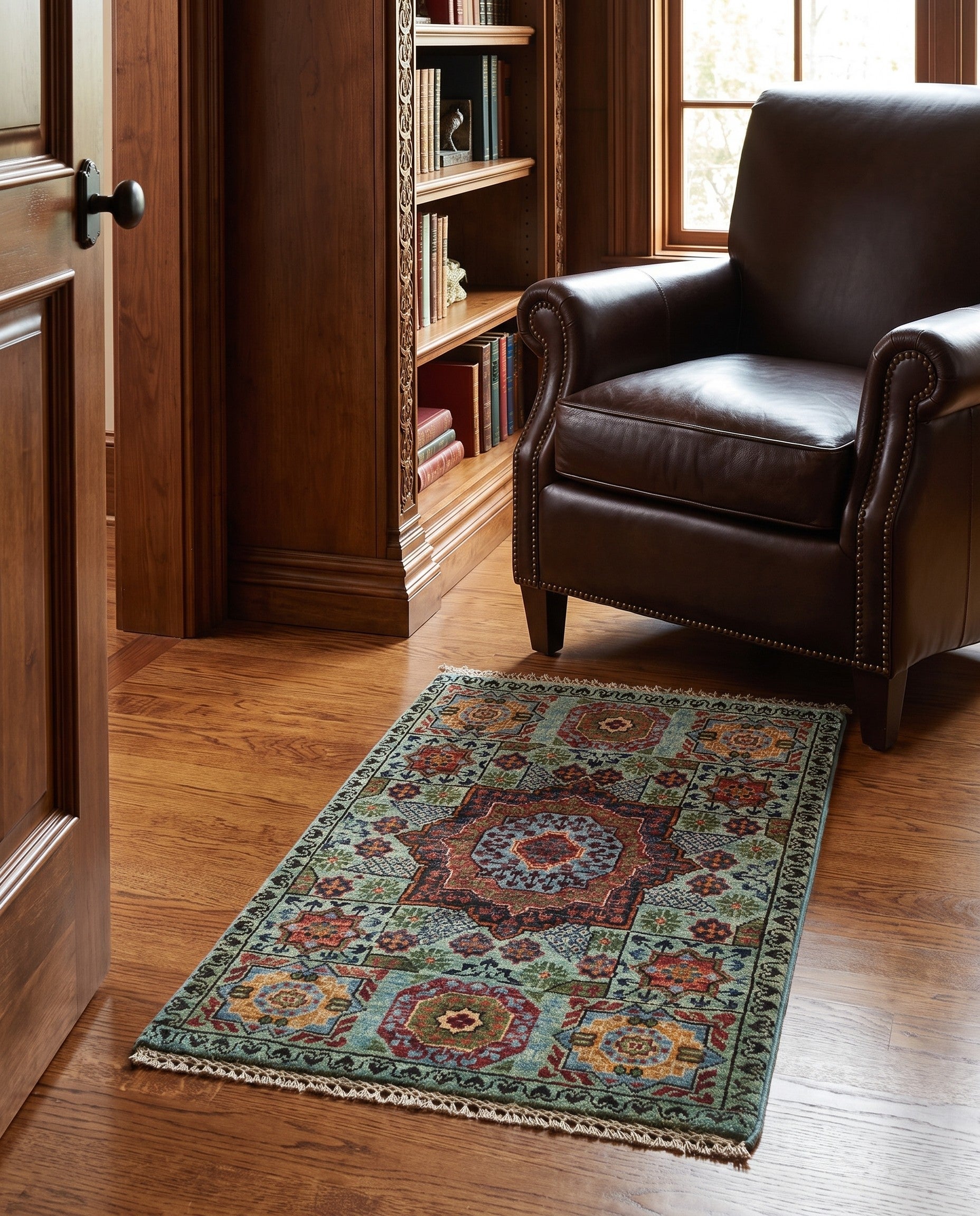2' 2 x 3' 1 Hand Knotted Mamluk Ziegler Rug