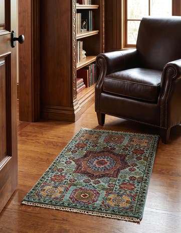 2' 2 x 3' 1 Hand Knotted Mamluk Ziegler Rug
