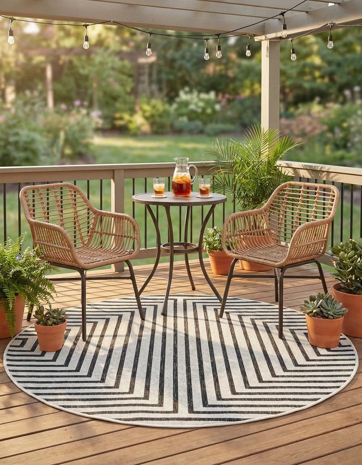 4' x 4' Easy-Clean Modern Indoor / Outdoor...