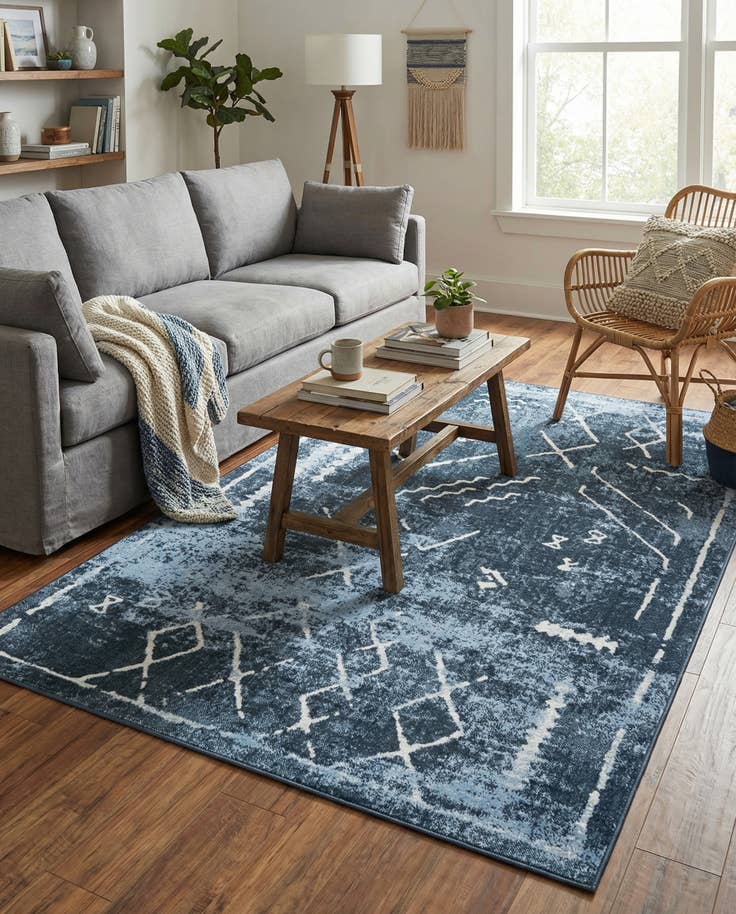 Detail image of 5' 3 x 8' Kamala Washable Rug