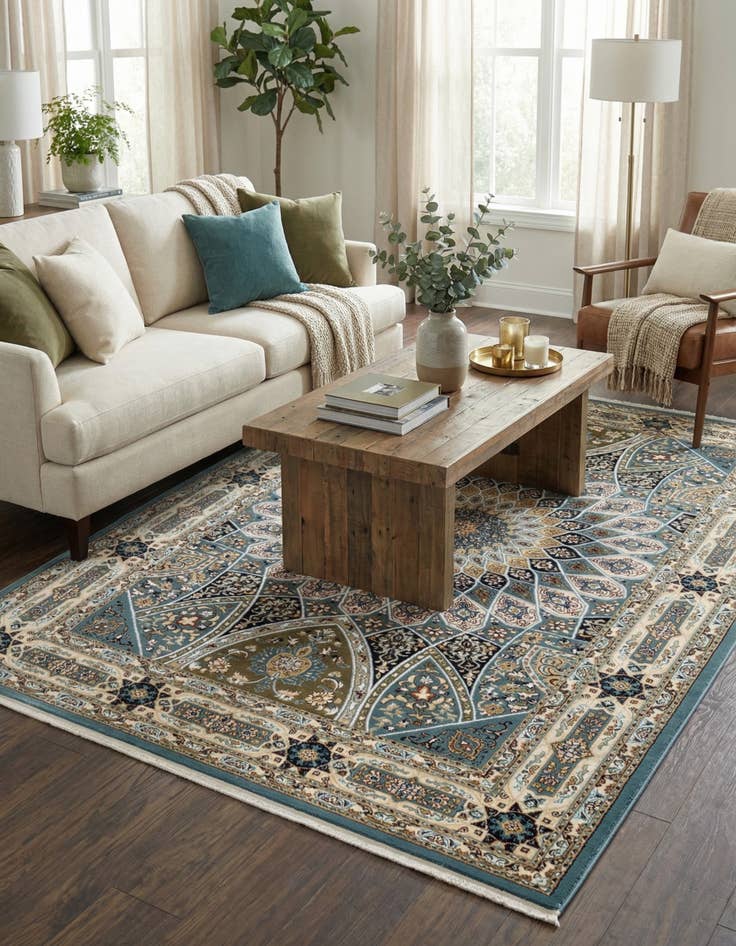 Detail image of 6' x 9' Nain Design Rug