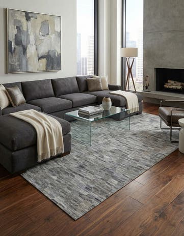 5' 1 x 8' 2 Cowhide Rug
