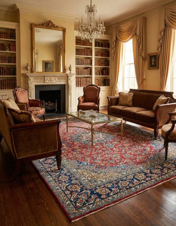 7' 10 x 10' 2 Kashan Wool Rug