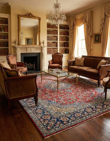 7' 10 x 10' 2 Kashan Wool Rug