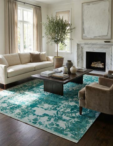 8' x 10' Hand Knotted Ultra Vintage Persian Wool Rug