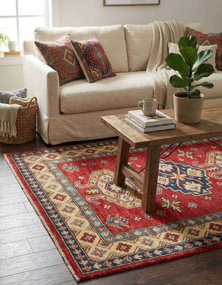 Detail image of 2' 7 x 3' 9  Hand Knotted Kazak Oriental Rug