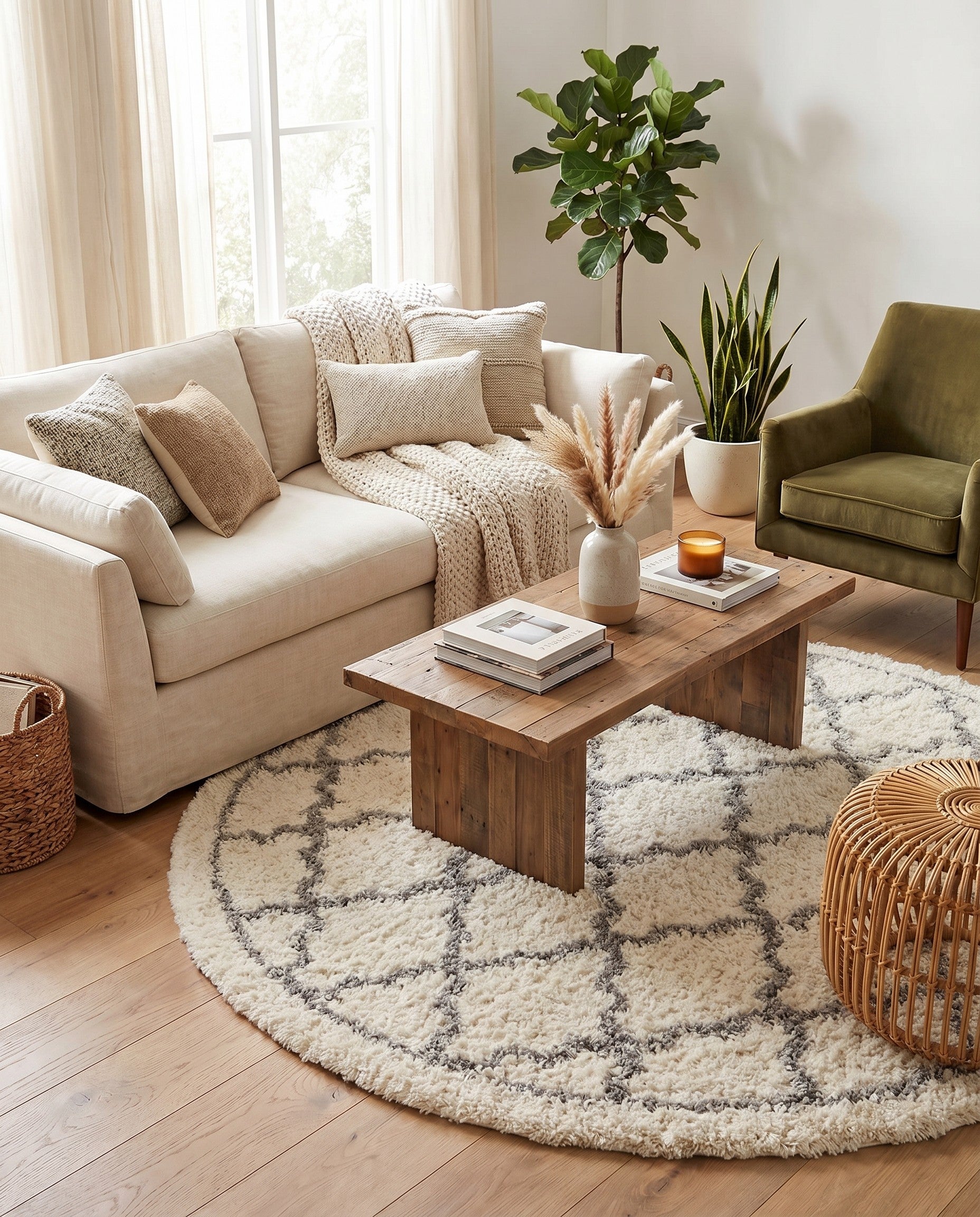 8' x 8' Infinity Shag Round Rug