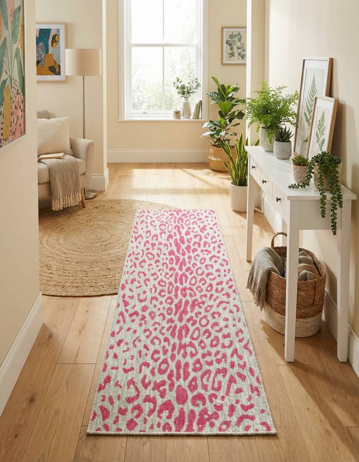 Detail image of 2' x 6'  Washable Safari Indoor / Outdoor Runner Rug