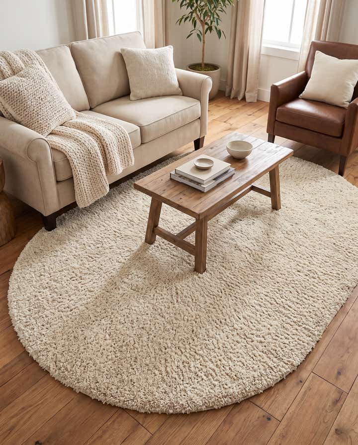 5' 3 x 8' Zermatt Shag Oval Rug