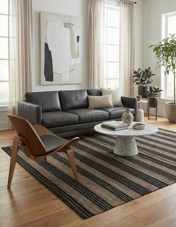 6' x 7' 7 Hand Woven Kilim Modern Wool Rug