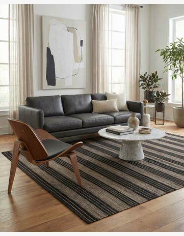 6' x 7' 7 Hand Woven Kilim Modern Wool Rug