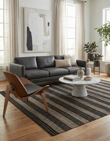 6' x 7' 7 Hand Woven Kilim Modern Wool Rug