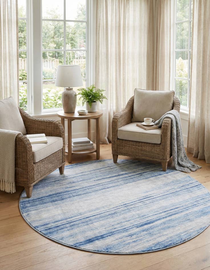 Detail image of 7' 10 x 7' 10 Gabbeh Round Rug