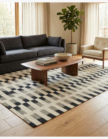 6' x 7' 7 Hand Woven Kilim Modern Wool Rug