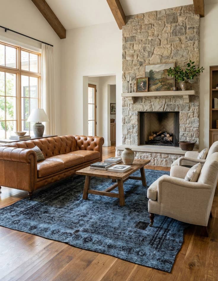 Detail image of 9' x 10' 7  Hand Knotted Ultra Vintage Persian Wool Rug