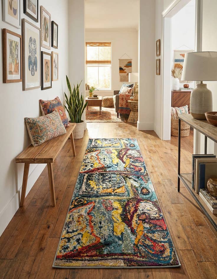 Detail image of  2' x 6'  Washable Haerfest Runner Rug