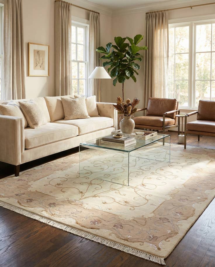 Detail image of 5' 7 x 7' 9 Hand Knotted Darya Wool Rug