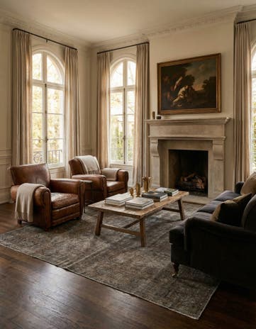 6' x 9' 7 Hand Knotted Ultra Vintage Persian Wool Rug