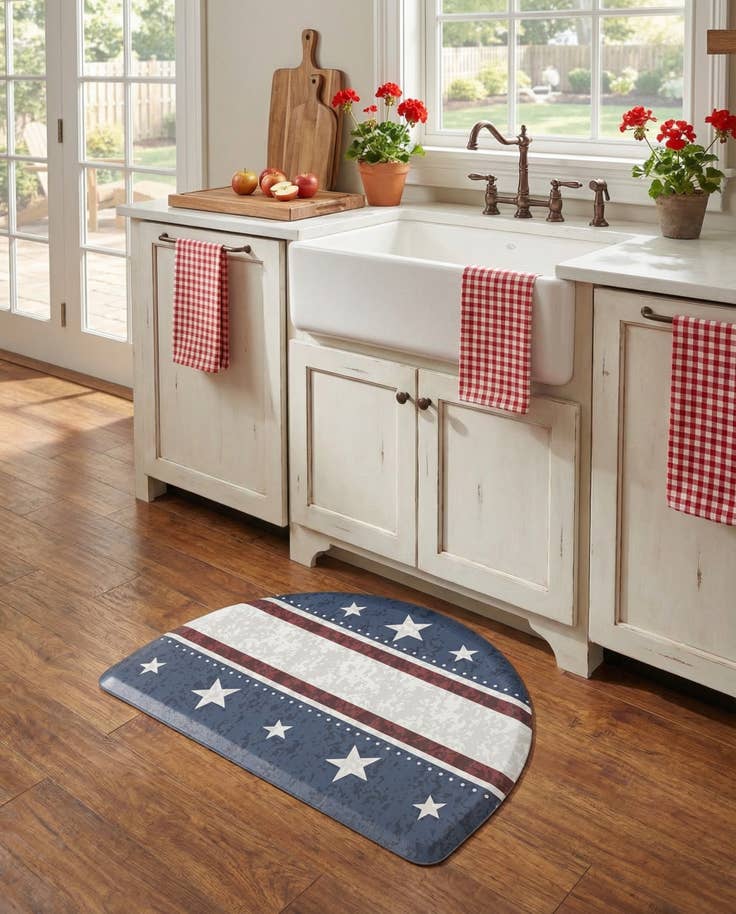 Detail image of 2' x 3' American Holiday Comfort Mat Hearth