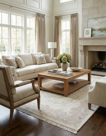 5' 7 x 8' 2 Hand Knotted Darya Wool Rug