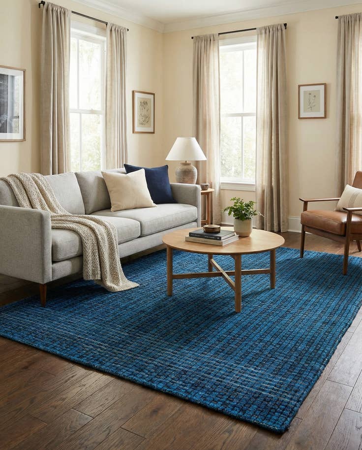 Detail image of 5' x 6' 4 Hand Knotted Darya Wool Rug