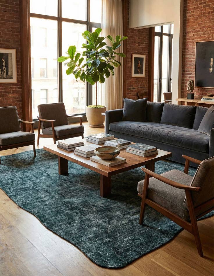 Detail image of 8' 9 x 12'  Hand Knotted Ultra Vintage Persian Wool Rug