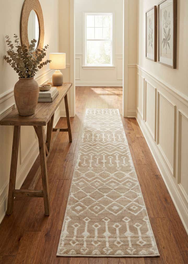 2' x 9' 10 Kasbah Trellis Runner Rug