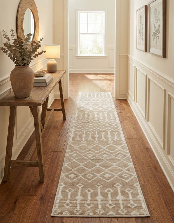 2' x 9' 10 Kasbah Trellis Runner Rug