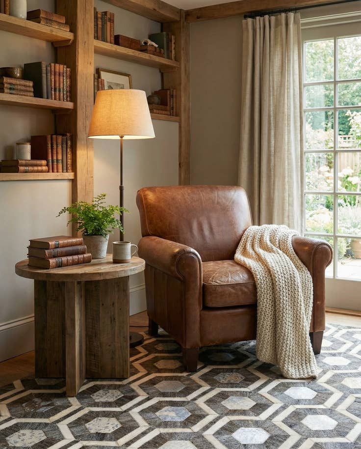 Detail image of 4' 1 x 6' 1 Cowhide Stocks Rug