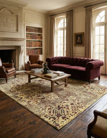 5' 10 x 8' 11 Vintage Royal Wool Rug