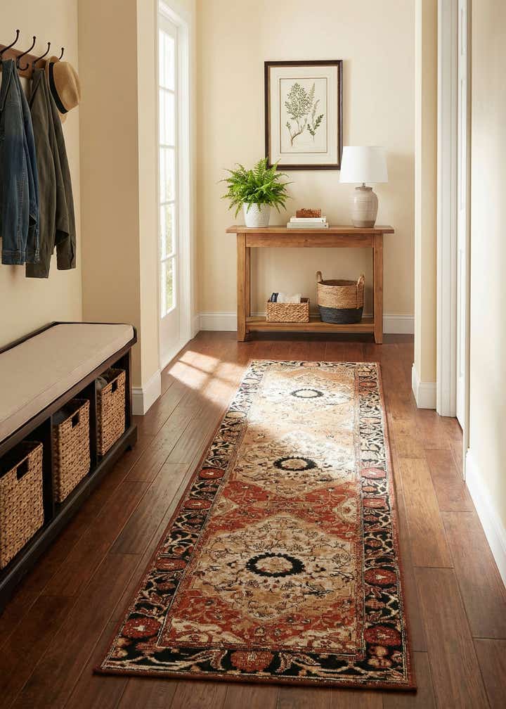 2' x 8' Easy-Clean Traditional Indoor / Outdoor Runner Rug