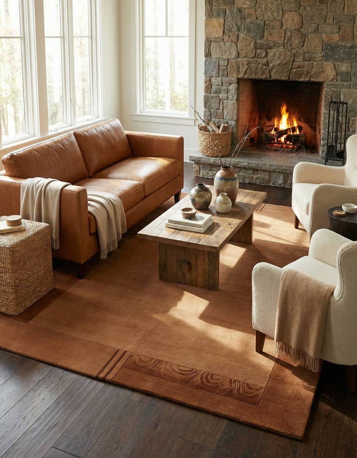 Detail image of 4' 8 x 6' 7  Hand Knotted Nepal Rug