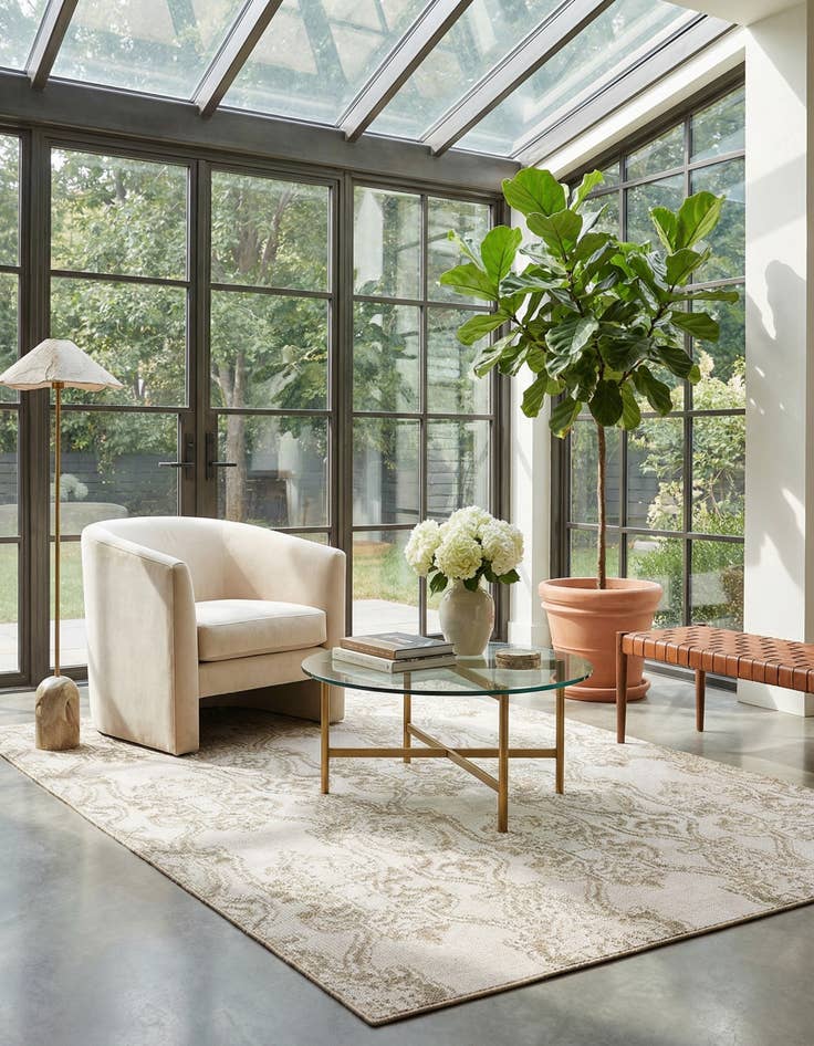 Detail image of 6' x 8' 10  Hand Knotted Luna Rug