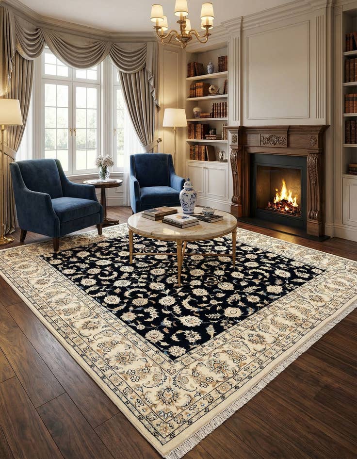 Detail image of 6' 6 x 6' 11 Nain Square Rug