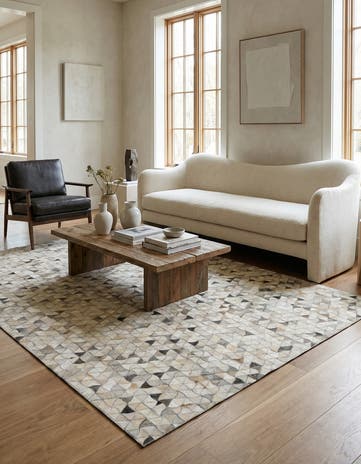 5' x 7' 11 Cowhide - Patchwork Rug