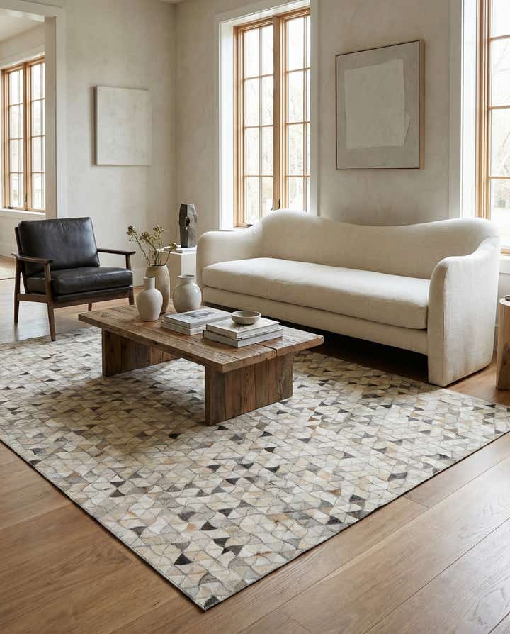 5' x 7' 11 Cowhide - Patchwork Rug
