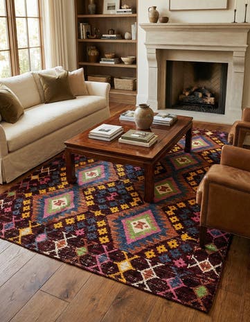 5' 8 x 7' 10 Hand Knotted Darya Wool Rug